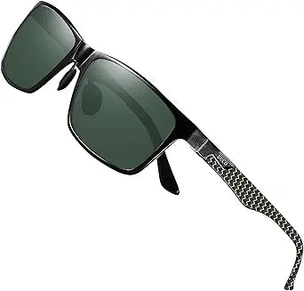 DUCO Men's Luxury Carbon Fiber Temple Polarized Sunglasses Review