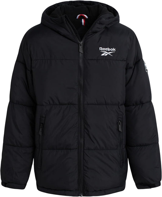 Reebok Boys Puffer Jacket - Heavyweight Insulated Winter Coat