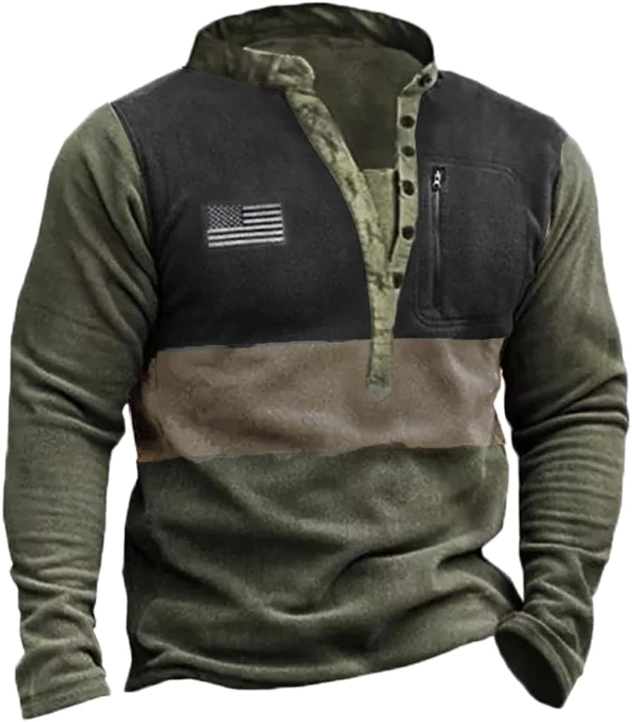 HARGLESMAN Tactical Fleece Pullover for Outdoor Activities