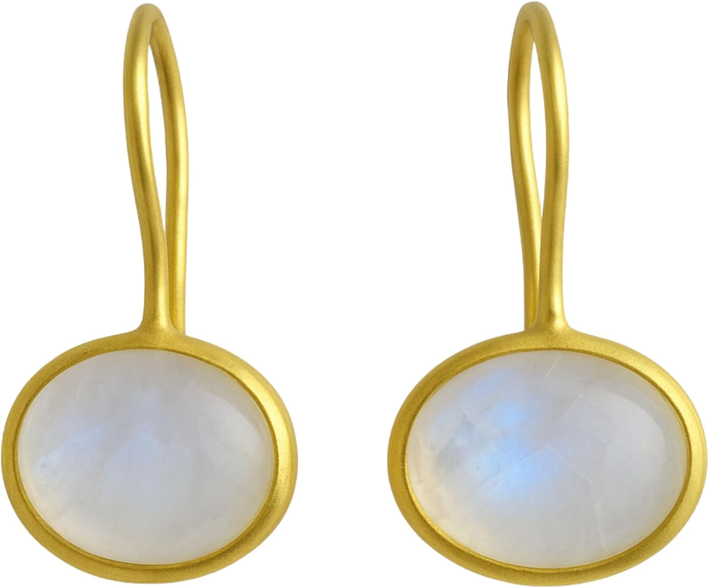 Citrine Gold Plated Sterling Silver Drop Earrings for Women