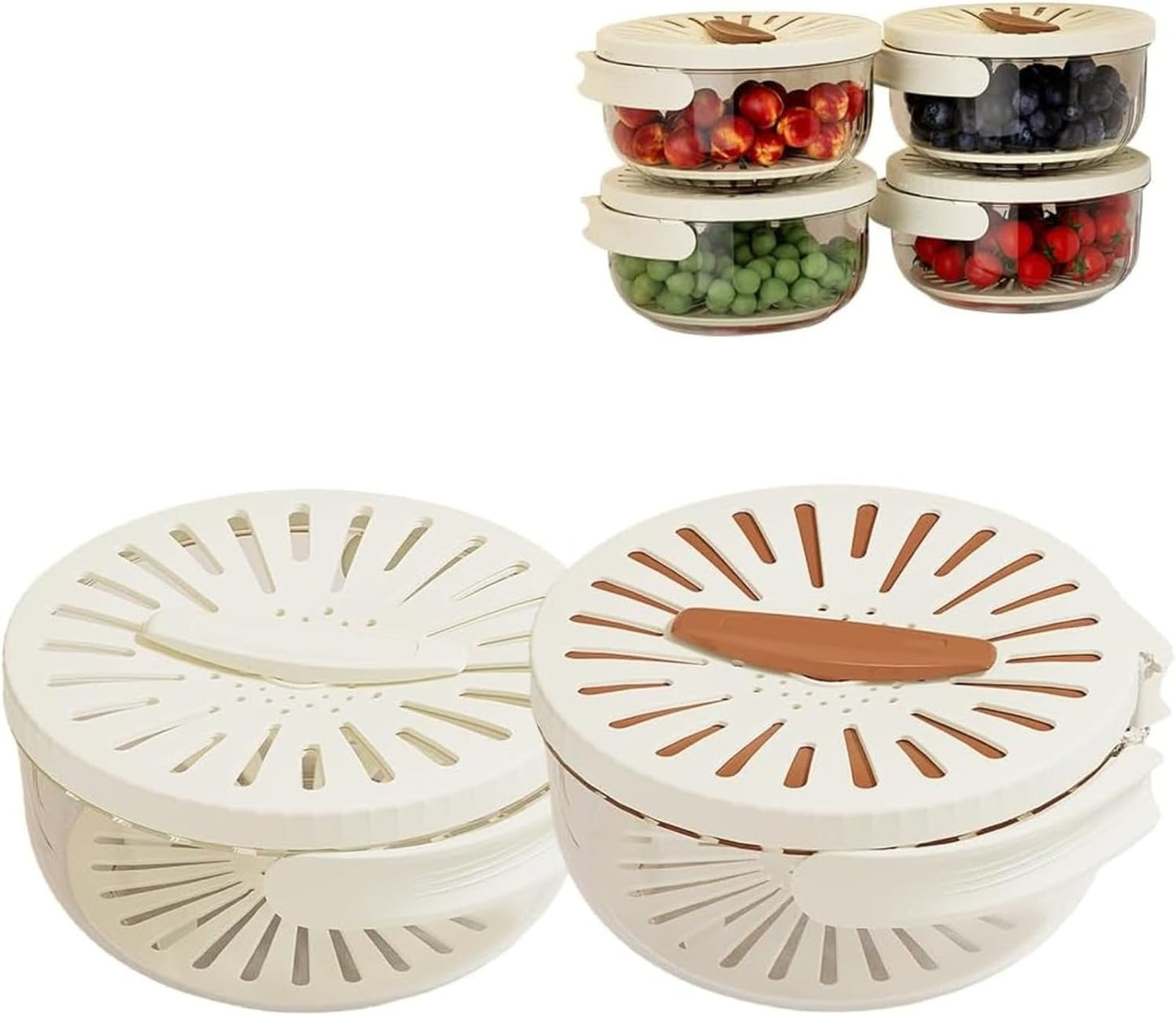 2-In-1 Fruit Drainer Bowl - Preserves & Drains!