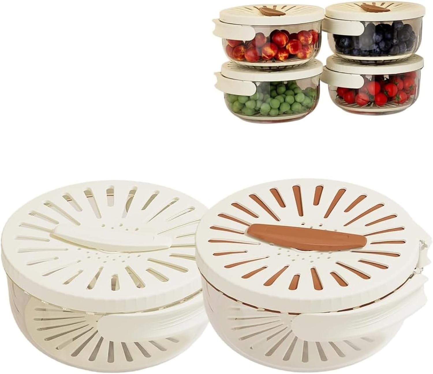 2-In-1 Fruit Drainer Bowl - Preserves & Drains!