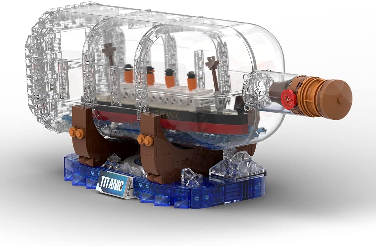 dOvOb Titanic Ship in a Bottle Building Blocks Set for All Ages