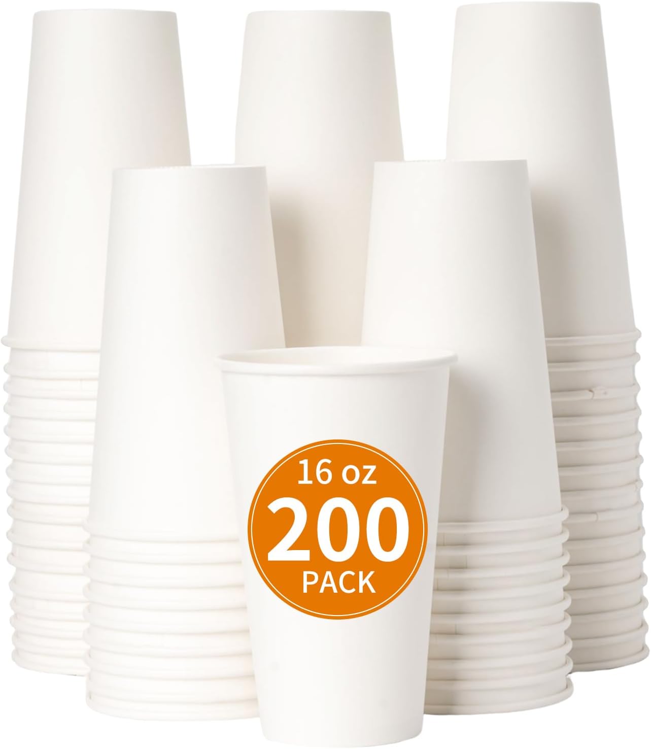 YEEHAW 16 oz Disposable Paper Coffee Cups for Hot Beverages