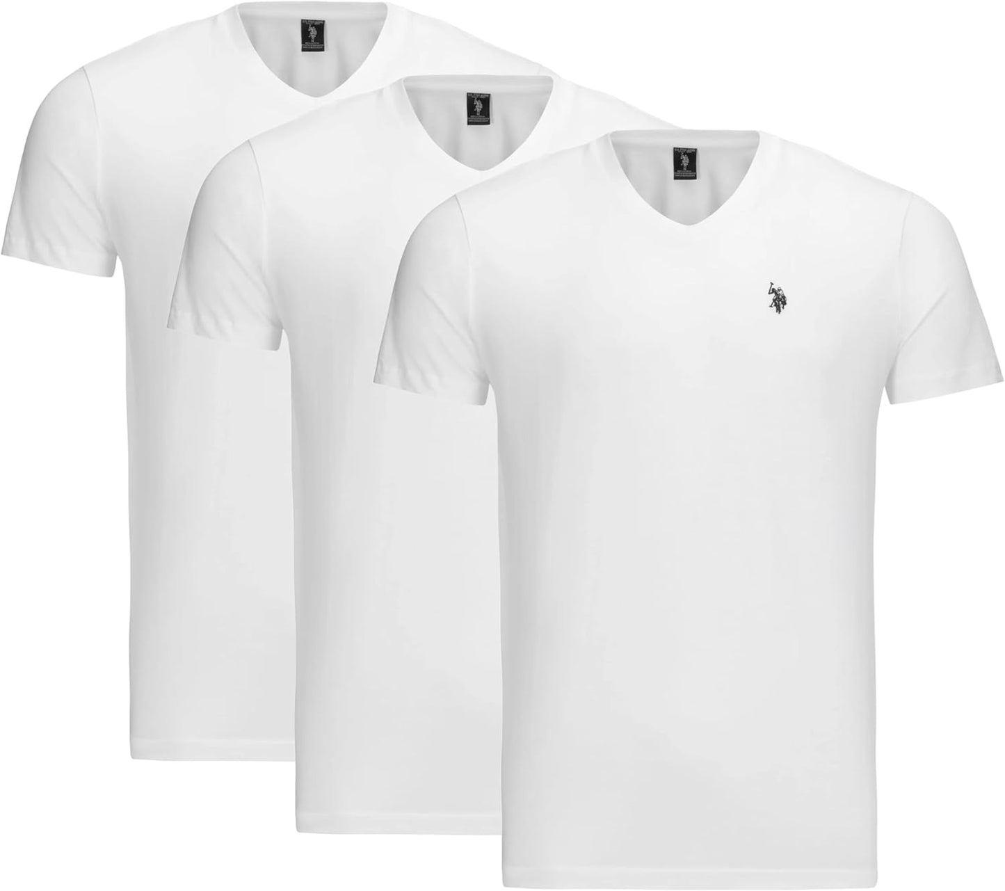 U.S. Polo Assn. Men's V-Neck Tee 3-Pack for Everyday Comfort