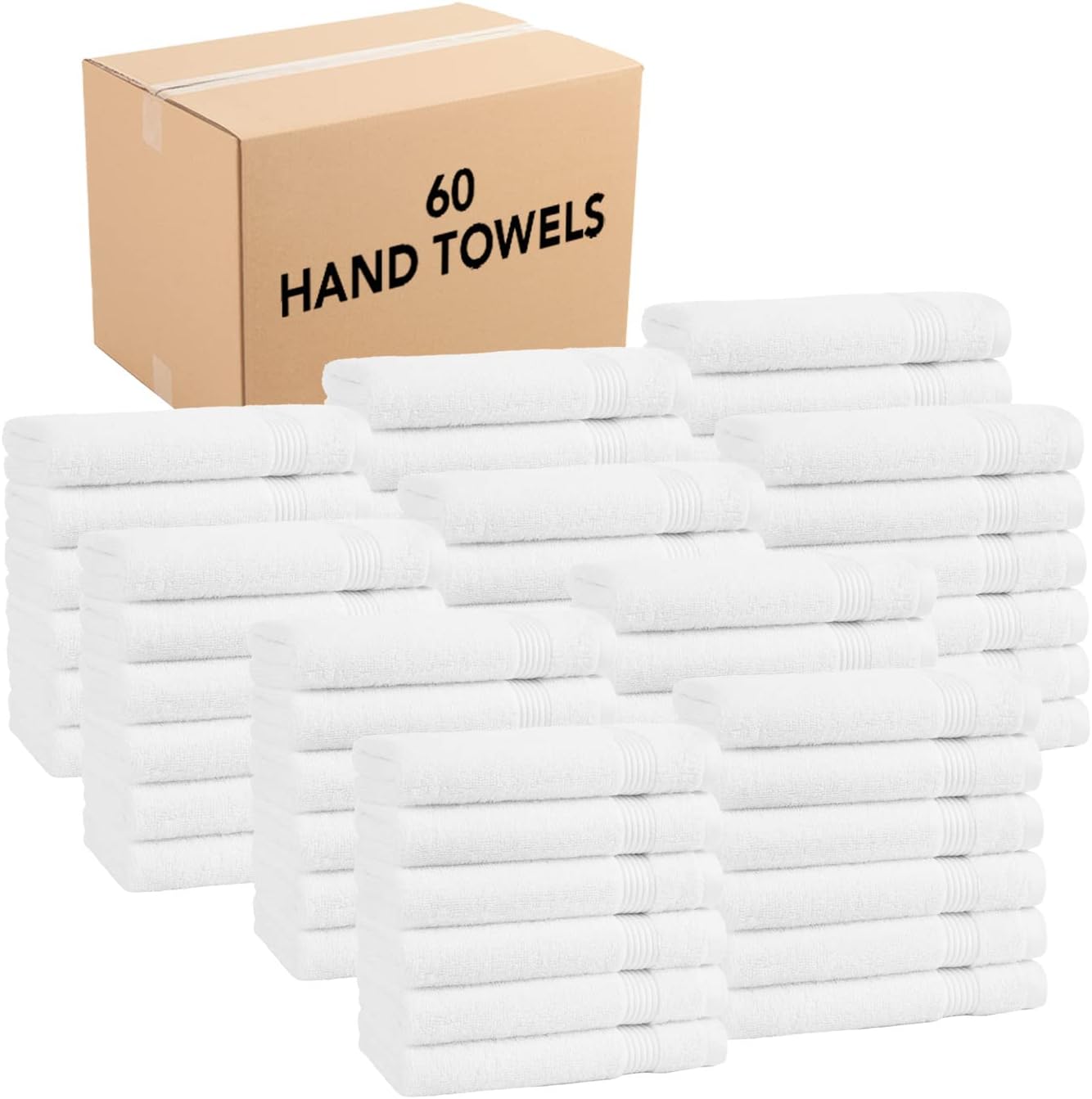 Super Soft 100% Cotton Hand Towels Set of 6 for Luxury Use