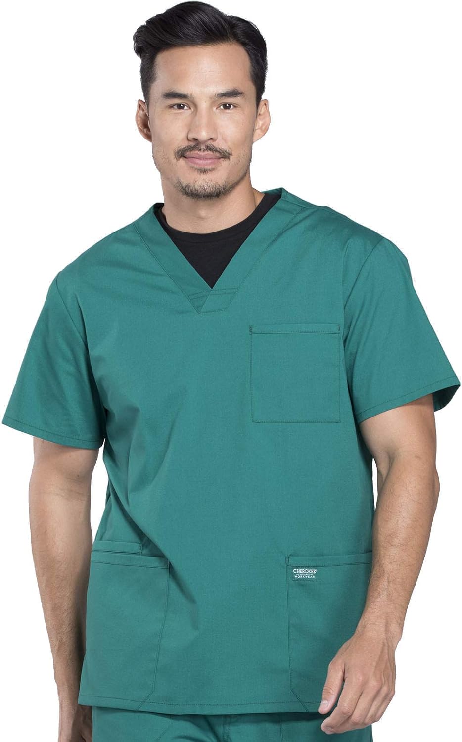 Cherokee Scrubs for Men V-Neck 4 Pocket Top for Professionals