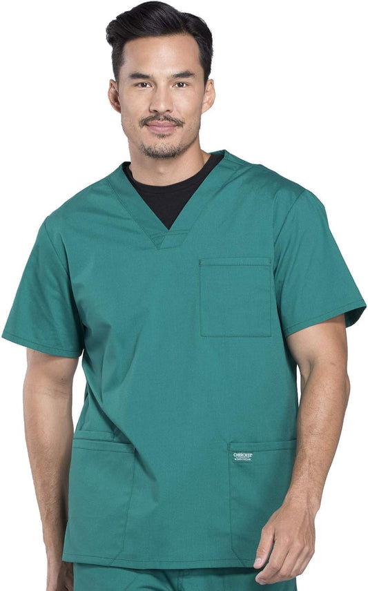 Cherokee Scrubs for Men V-Neck 4 Pocket Top for Professionals