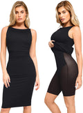 Popilush The Shapewear Dress - Ruched Midi Work Dress for Women