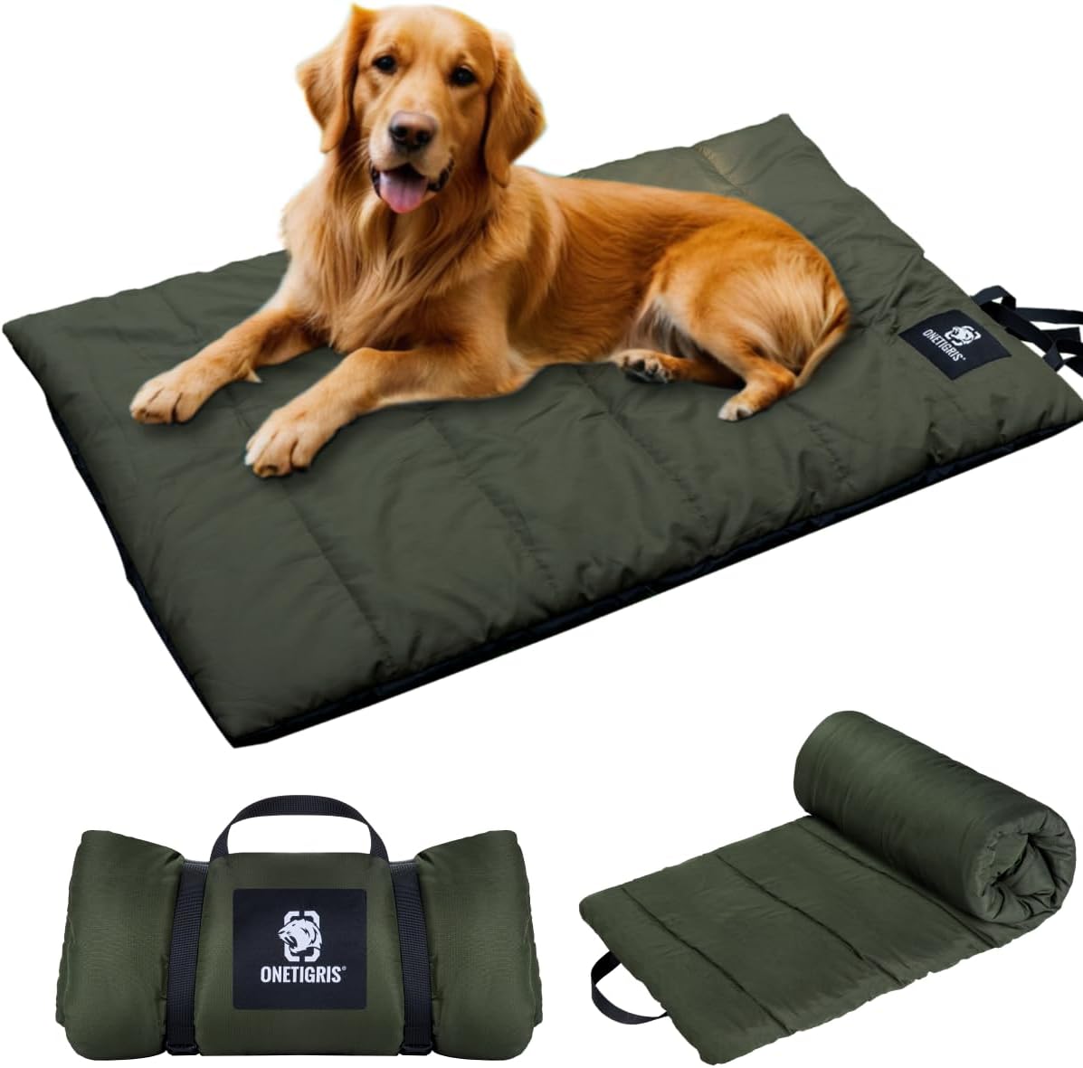 ONETIGRIS Large Dog Bed Washable Anti Slip Cushion for Pets