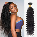 Deep Wave Human Hair Bundles 26 in Deep Wave Extensions - Natural