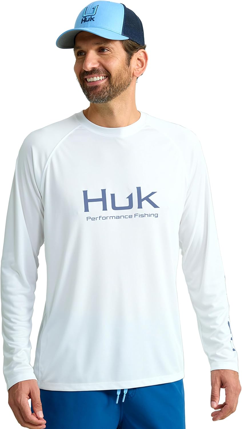 HUK Mens Pursuit Vented Long Sleeve Shirt for Fishing Comfort