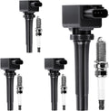 UF656 Ignition Coils Pack & 93501 Iridium Spark Plugs Compatible