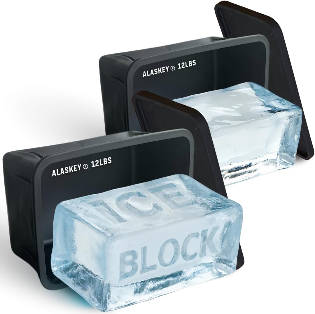 Giant Ice Block Mold 12 lbs With Lid for Perfect Ice Bricks