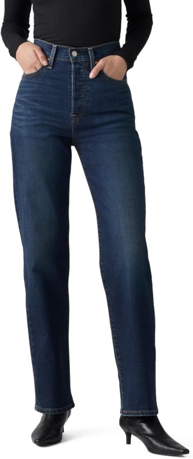 Levi's Women's Ribcage Straight Full Length Jeans for Comfort