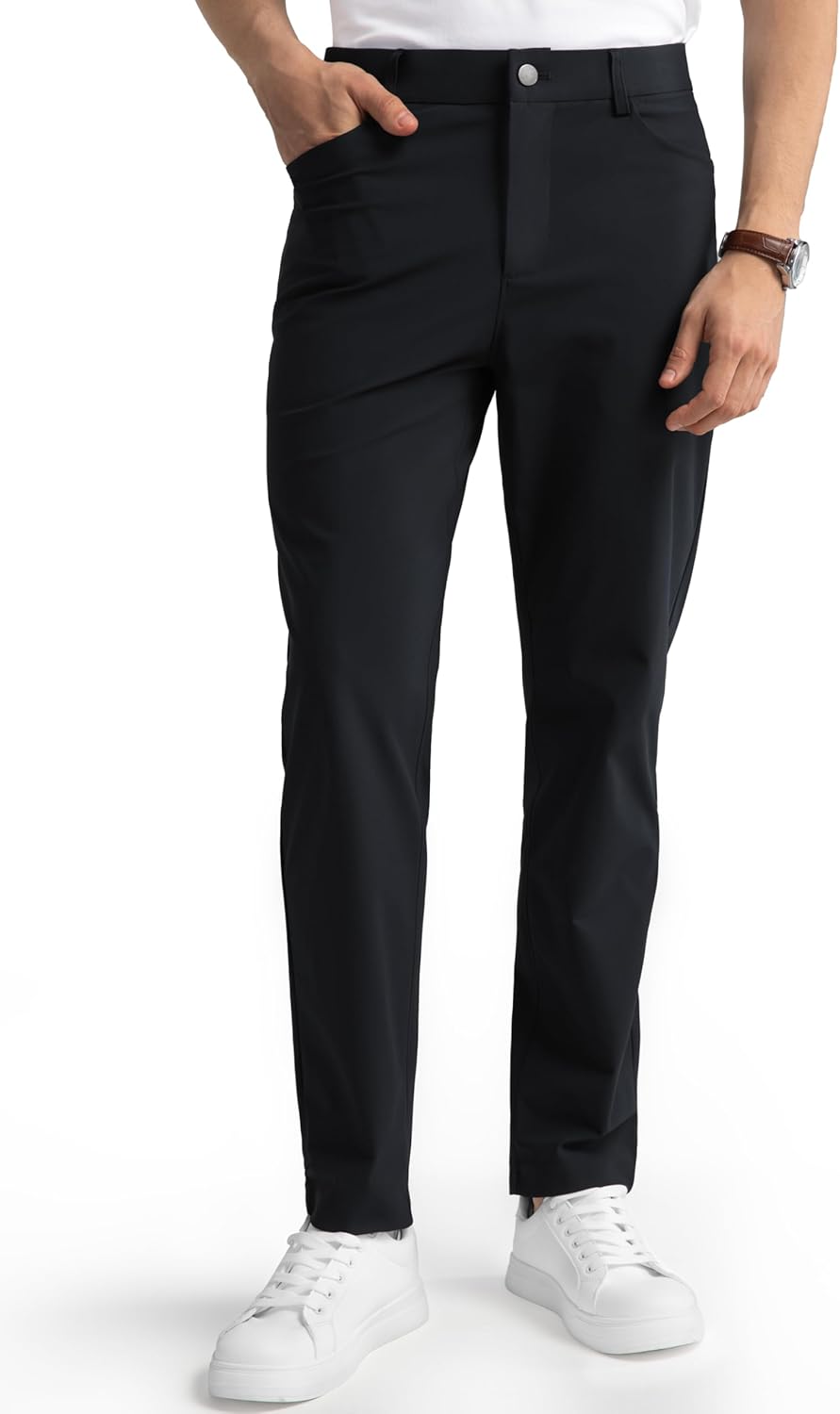 HISDERN Flex 503 Men's Slim Fit Golf Pants for Every Occasion
