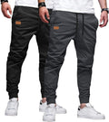 JMIERR Mens Casual Joggers Pants - Breathable Twill Drawstring Chino
