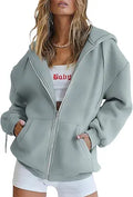 EFAN Women's Cute Oversized Zip Up Hoodie - Cozy Everyday Layer