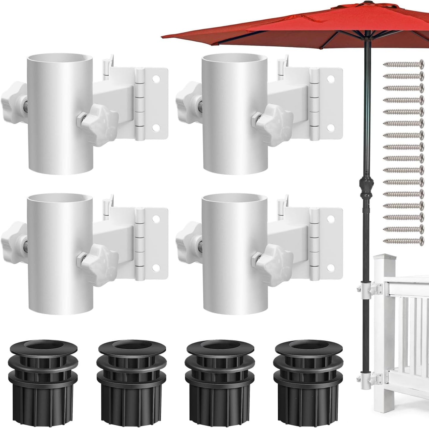 Stainless Steel Umbrella Deck Mount for Heavy Duty Patio Use