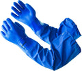 26 in Elbow Length PVC Chemical Resistant Gloves - 2 Pairs, Large