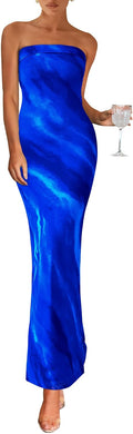 PRETTYGARDEN Tube Maxi Dress Strapless Bodycon Summer - Elegant Fit
