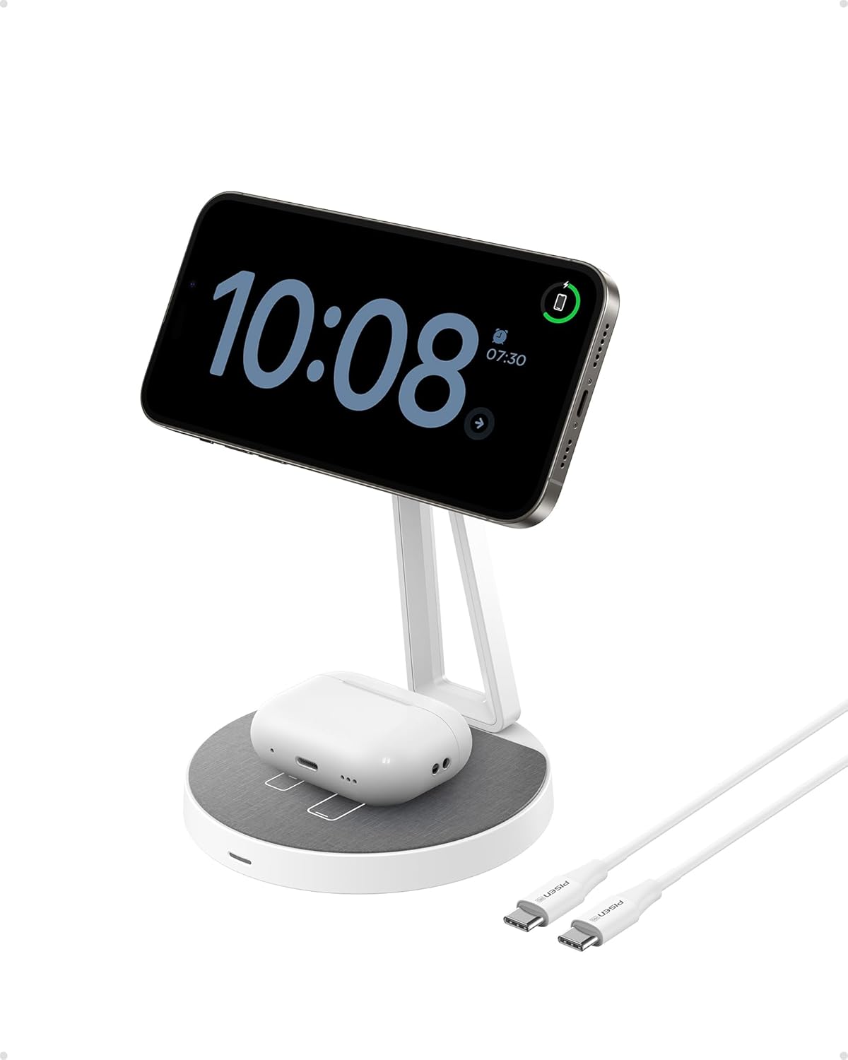 Pisen Mag-Safe Wireless Charger Stand for iPhone & More