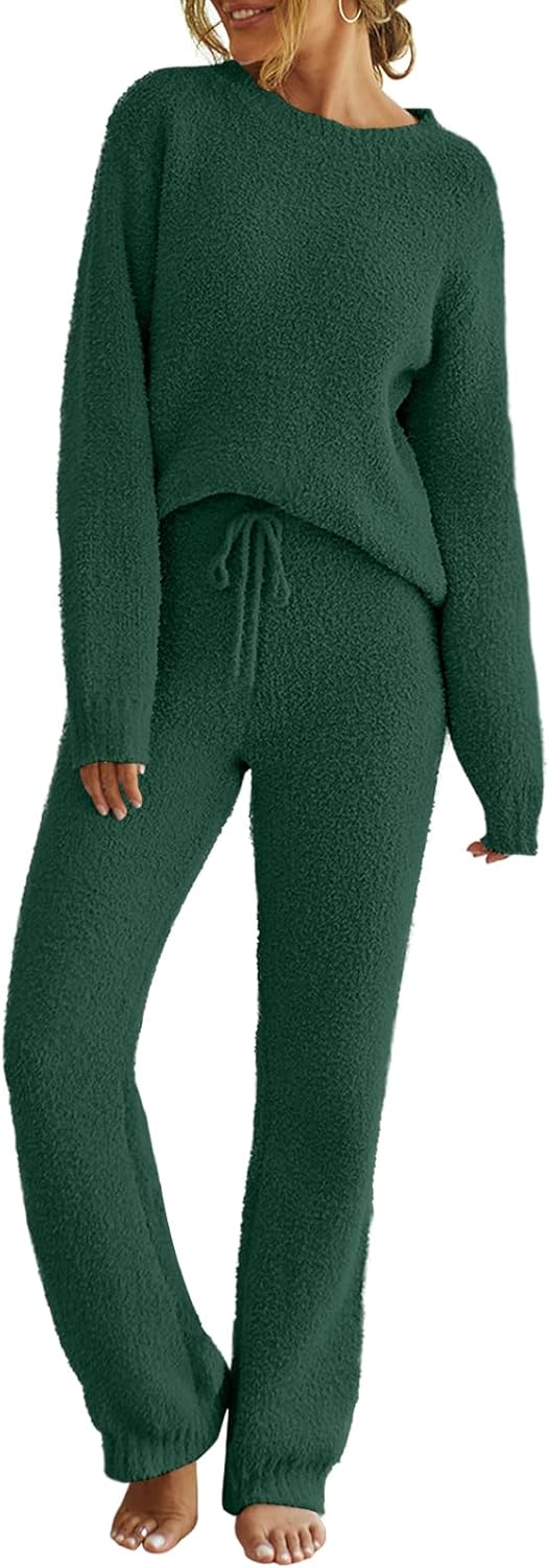 Cozy Fleece Pajama Sets for Women - Perfect Fall Lounge Wear
