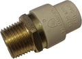 CPVC Transition Coupling 1/2 in CPVC x 1/2 in MNPT - Reliable Pipe