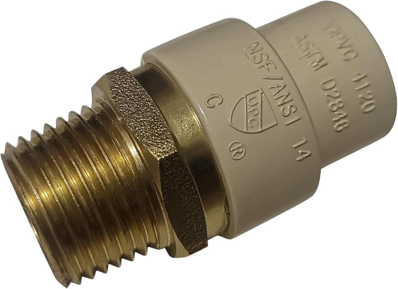 CPVC Transition Coupling 1/2 inch for Secure Plumbing Connections