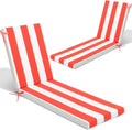 Chaise Lounge Cushions Set of 2 - Water Resistant 80in x 23in