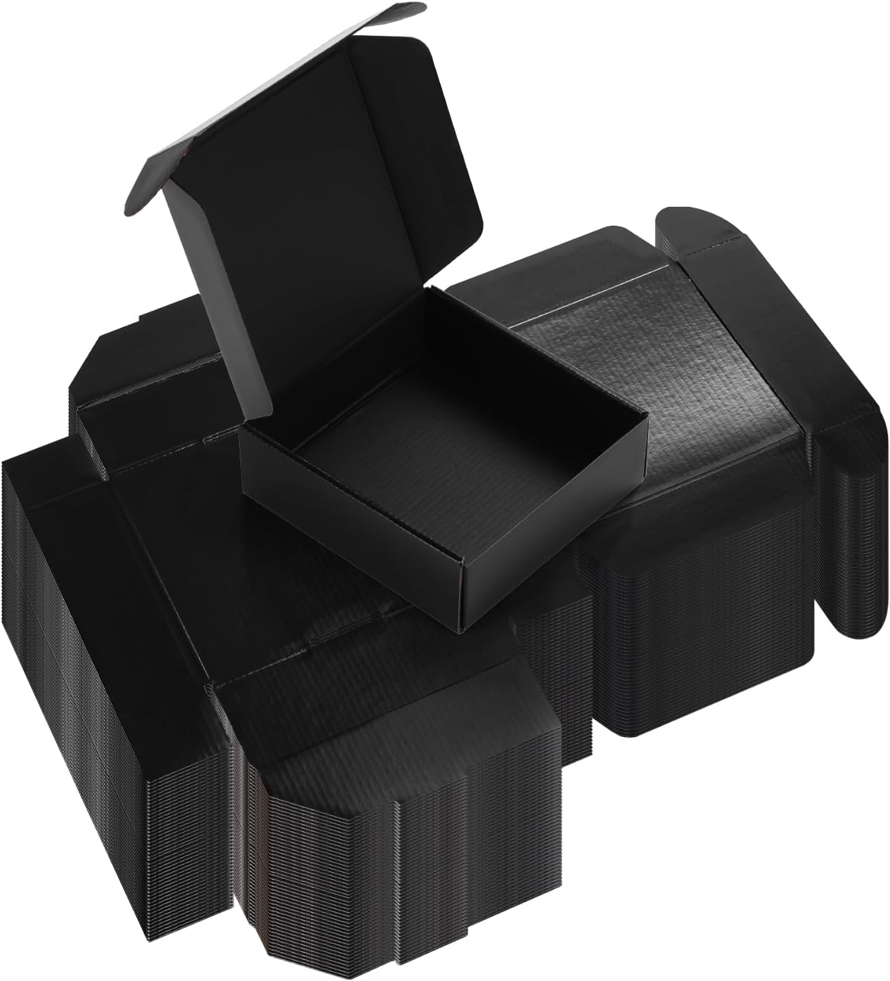 Black Small Shipping Boxes 50 Pack for Small Business Needs