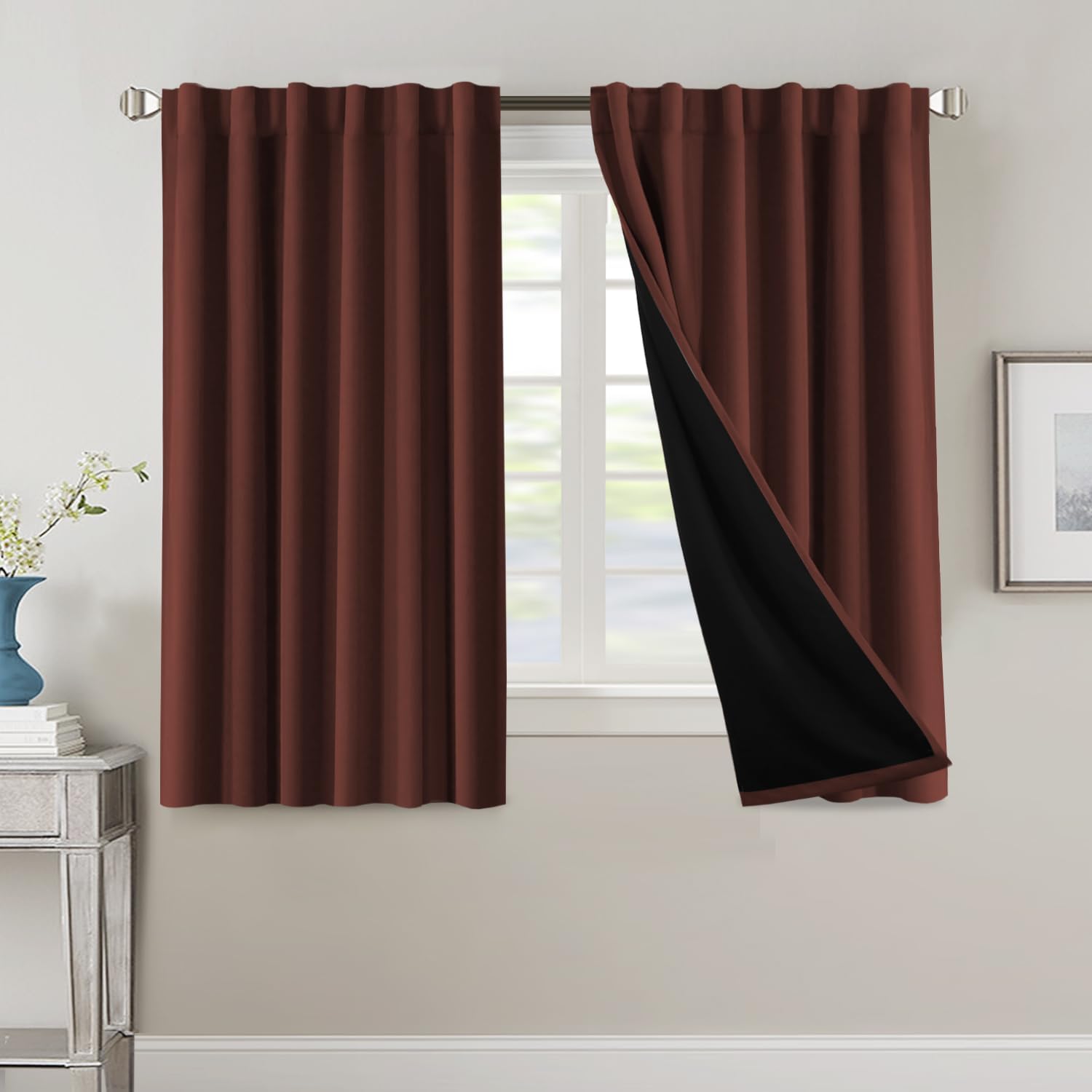 H.VERSAILTEX 100% Blackout Curtains for Bedroom and Living Room