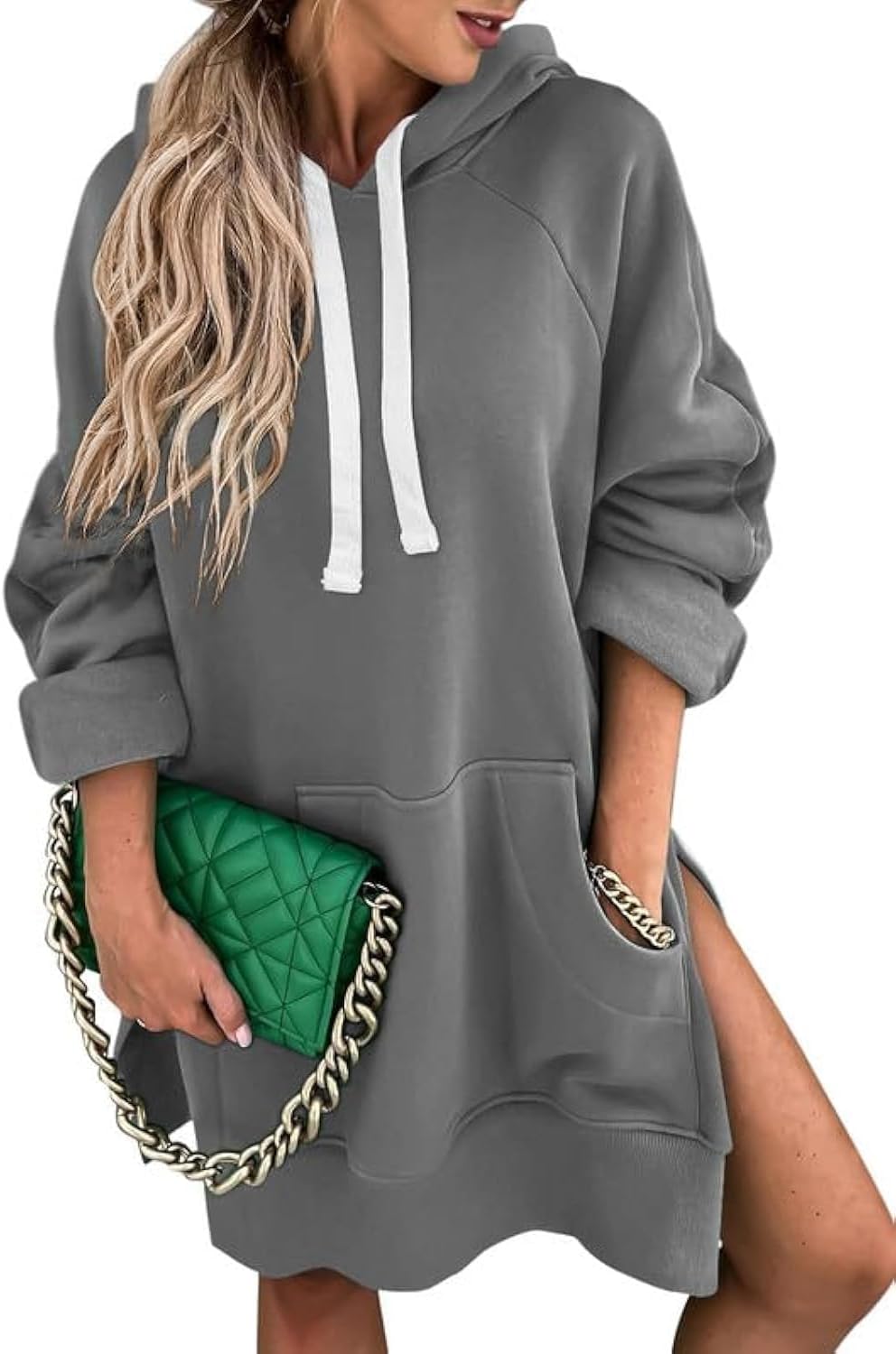 SHEWIN Women's Oversized Casual Pullover Hoodie Dress Review