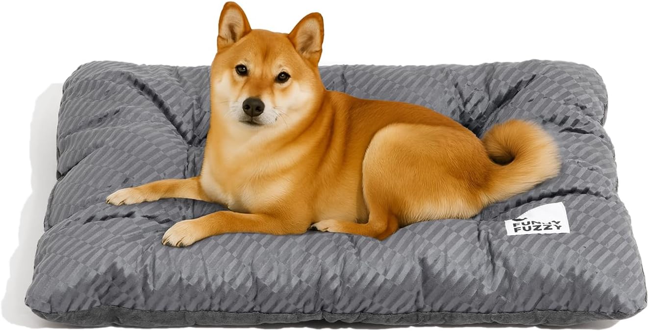 Orthopedic Dog Crate Bed for Large Dogs - Reversible Comfort
