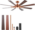 VONLUCE 60 in Ceiling Fan with Light and Remote - Quiet DC Motor