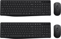 Wireless Keyboard and Mouse Combo - Full-Size 2.4G Ergonomic