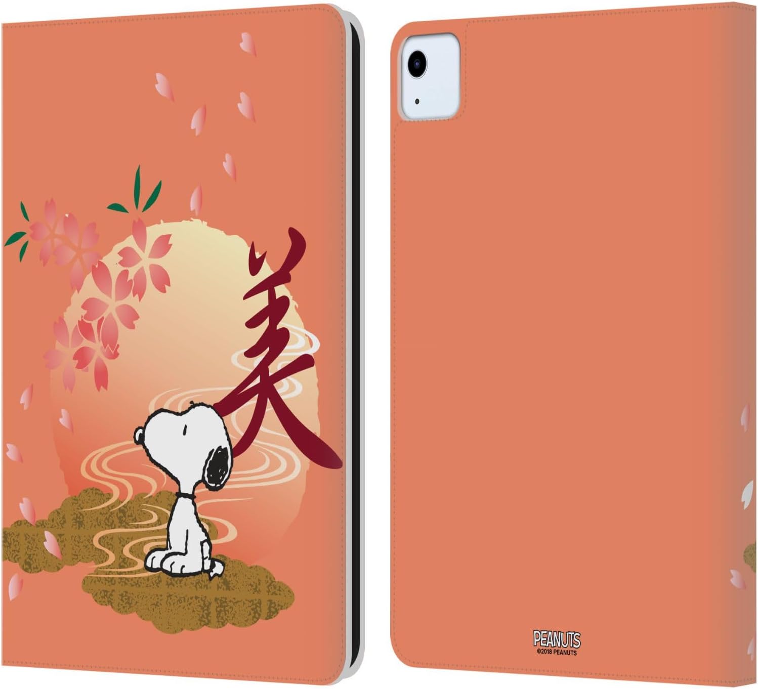 Peanuts Sakura Snoopy Leather Wallet Case for iPad Air 11