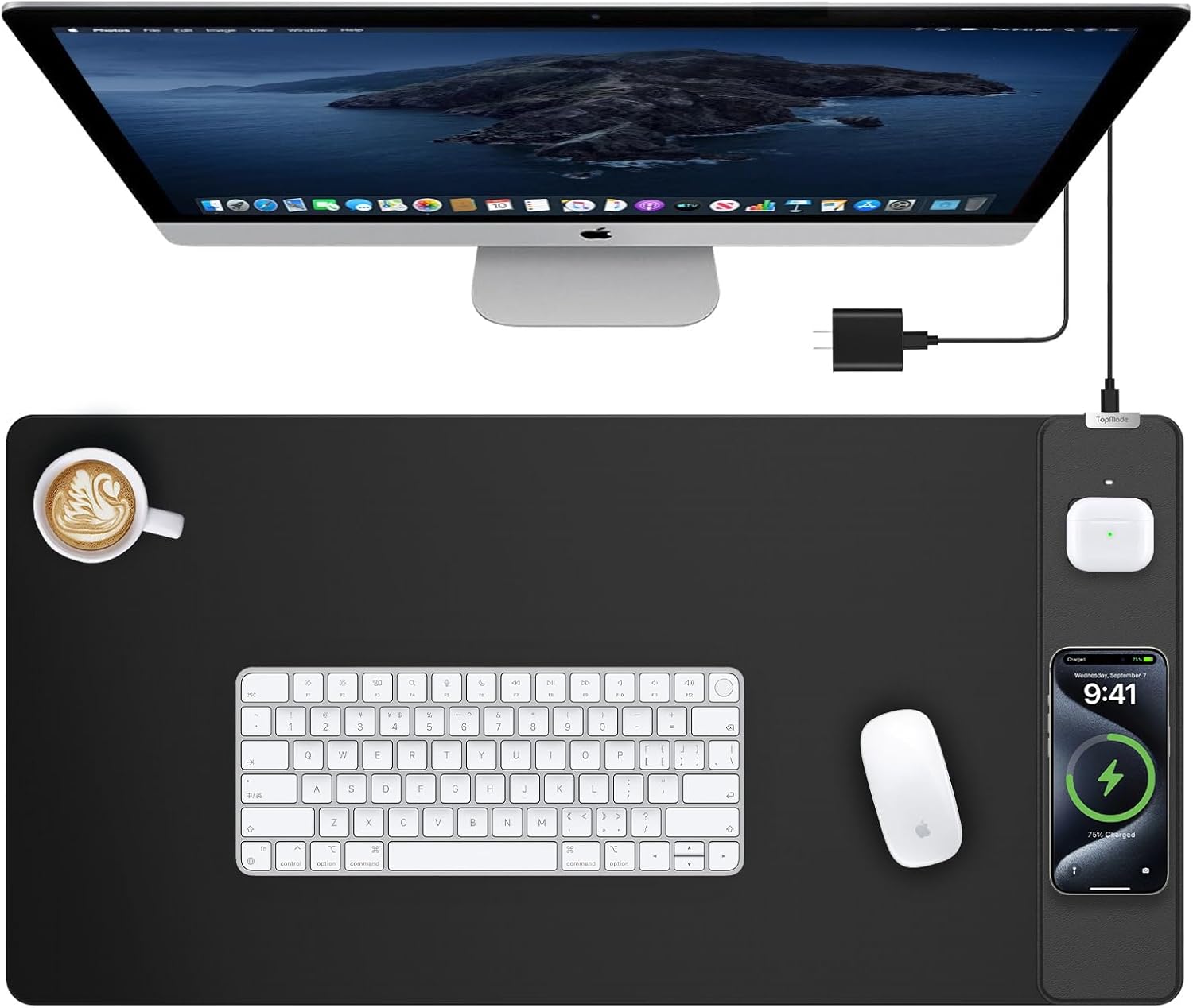TopMade XXL Large Wireless Charging Mouse Pad for Gaming