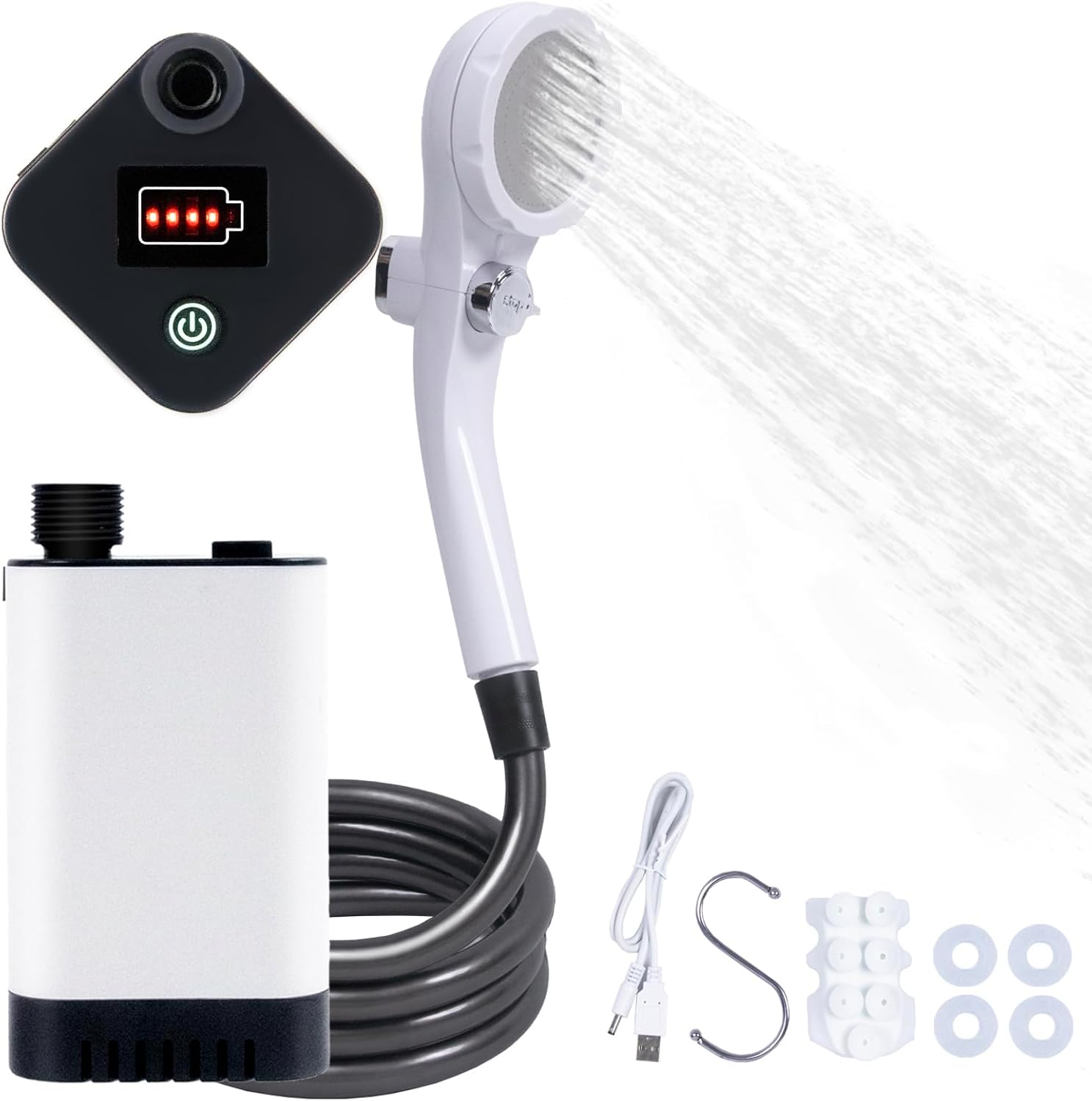 Portable Electric Camp Shower - 90 Mins Shower Time