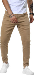 Mens Slim Fit Skinny Denim Jeans - Super Stretch Tapered