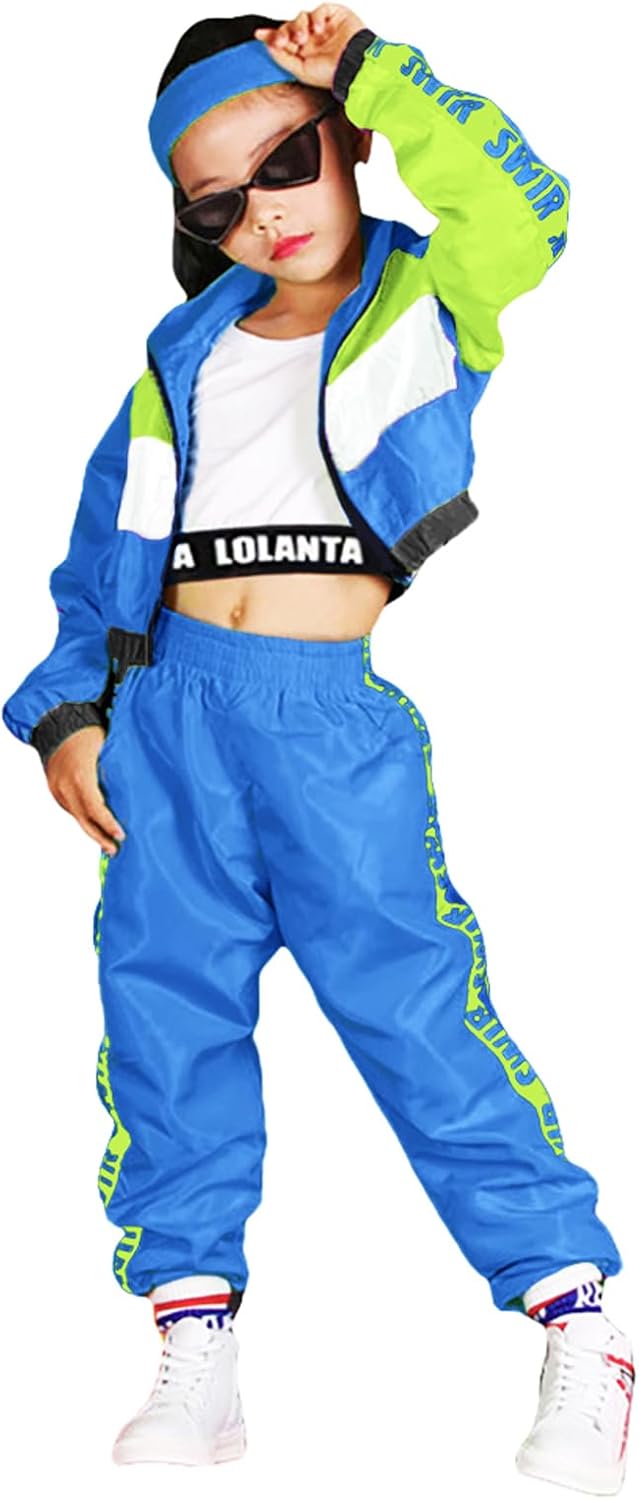 Girls Dance Clothing Set for Hip Hop and Jazz Performance Wear