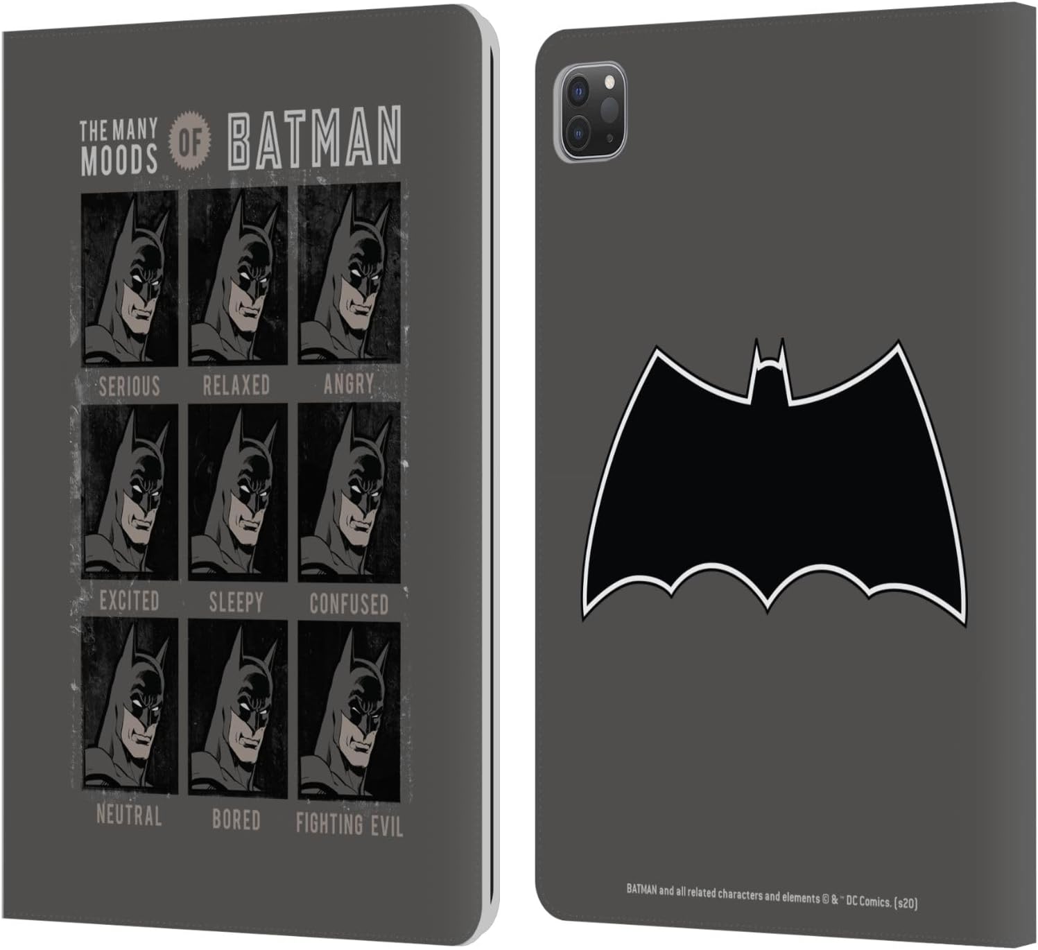Batman DC Comics Vintage Fashion Leather Wallet Case for iPad Pro