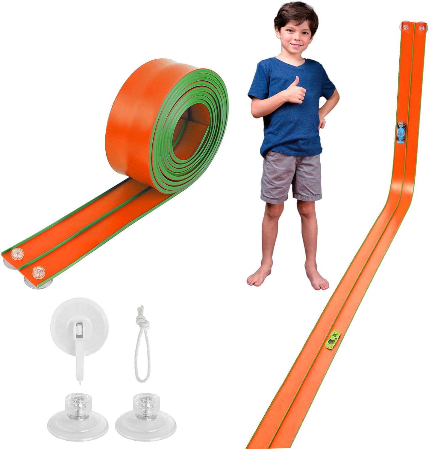 Flexible Race Car Track 15 Ft Starter Set for Creative Play