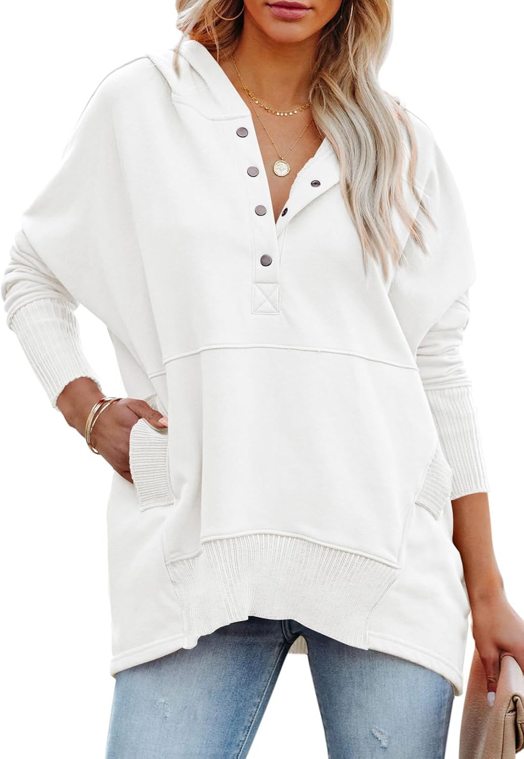 PRETTYGARDEN Women's Casual Long Sleeve Zipper Pullover Tops