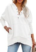 PRETTYGARDEN Women's Casual Long Sleeve Zipper Sweatshirt - Oversized