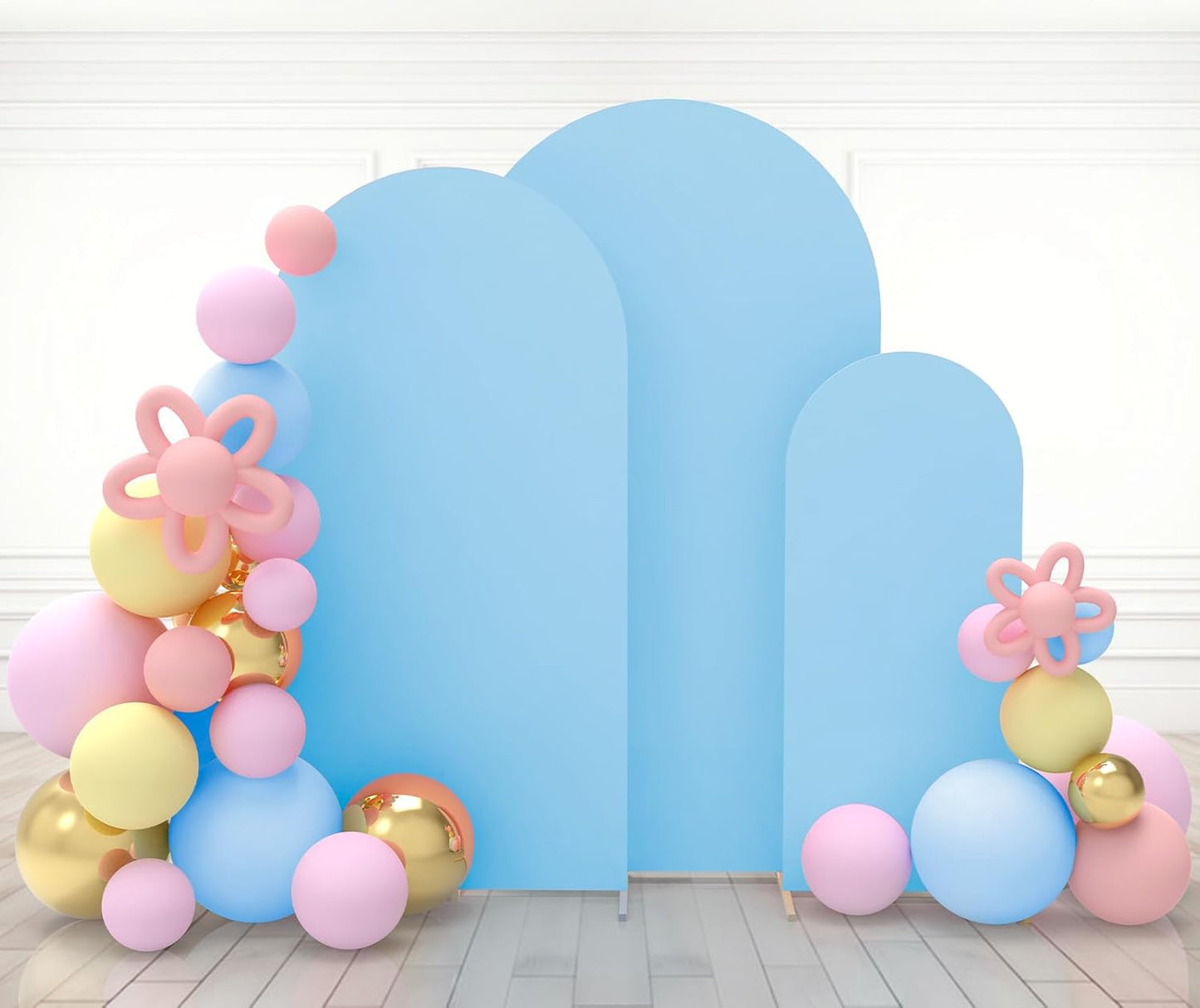 Babenest Baby Blue Wedding Arch Cover Set for Stunning Events