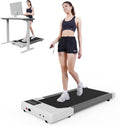Pink DeerRun Walking Pad Treadmill - Smart Under Desk 300 lb Capacity