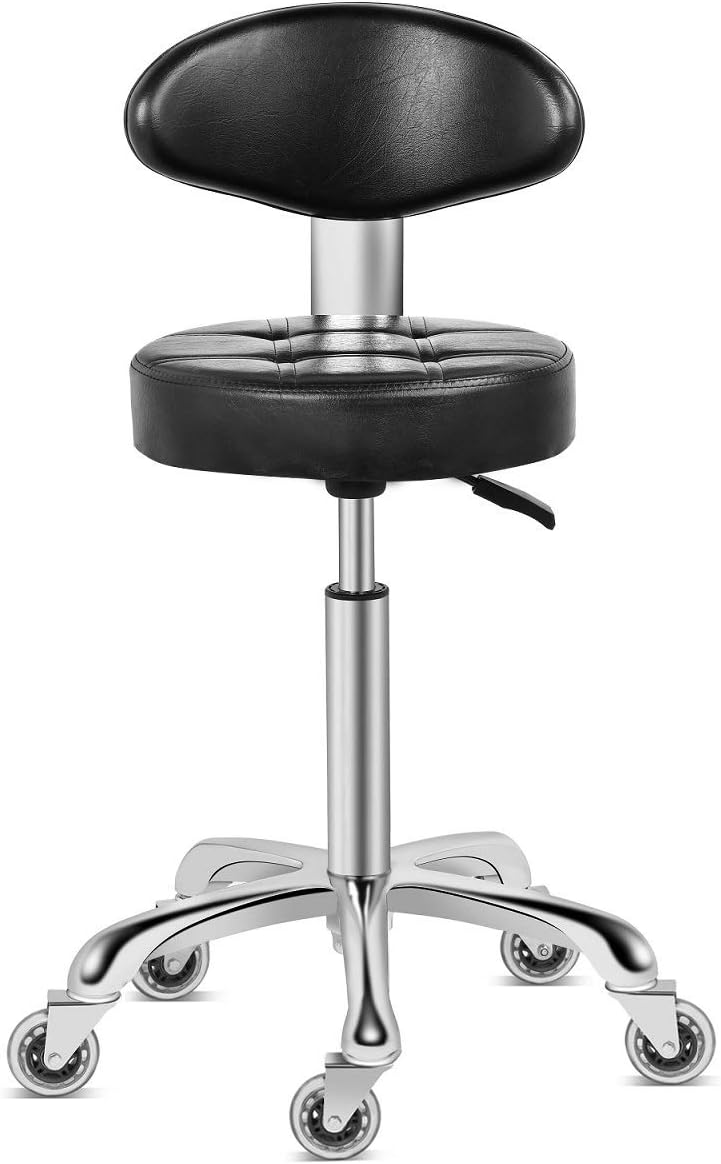 Kaleurrier Adjustable Height Swivel Stool Chair for Comfort