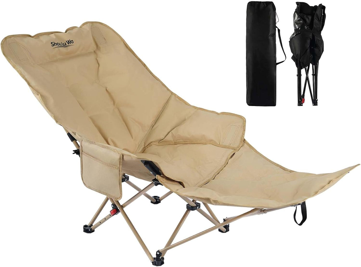 Folding Camping Cot-Chair Combo - Ultimate Relaxation!