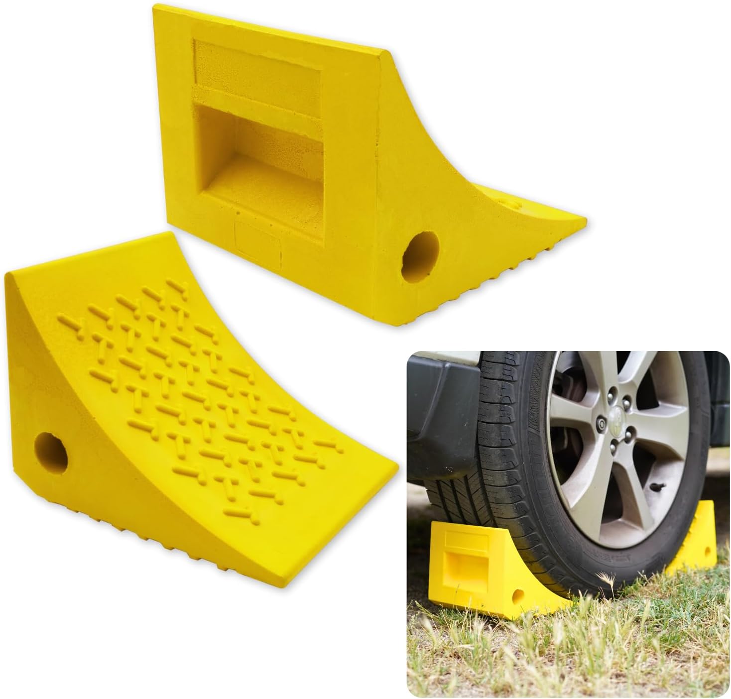 SECURITYMAN Heavy Duty Wheel Chocks for Trailers and RVs